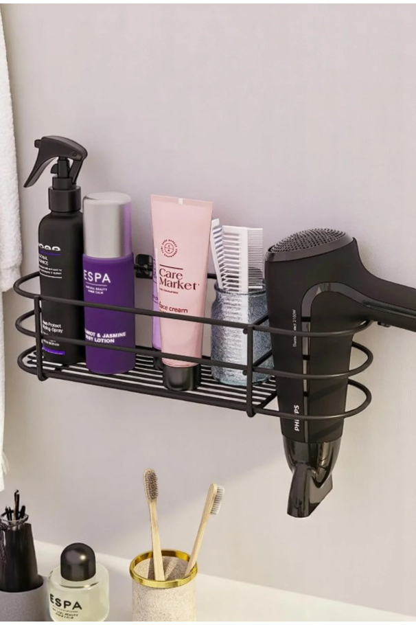 Yapışkanlı Fon Makinesi Organizeri | Duvara Monte Hazneli Banyo Düzenleyici - Görsel 4